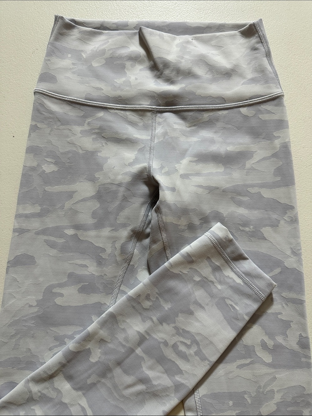 lululemon athletica Light Gray Camo High-Rise Leggings (Gray Tones)